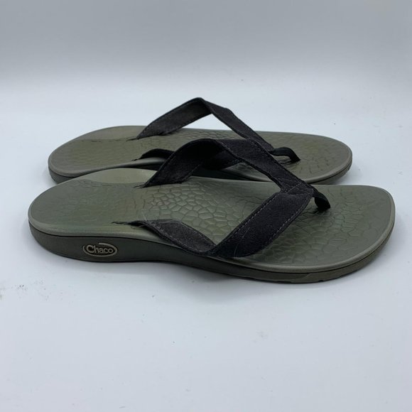 Chaco Ecotread Reversiflip Flip Flop Black Gray - Picture 6 of 9
